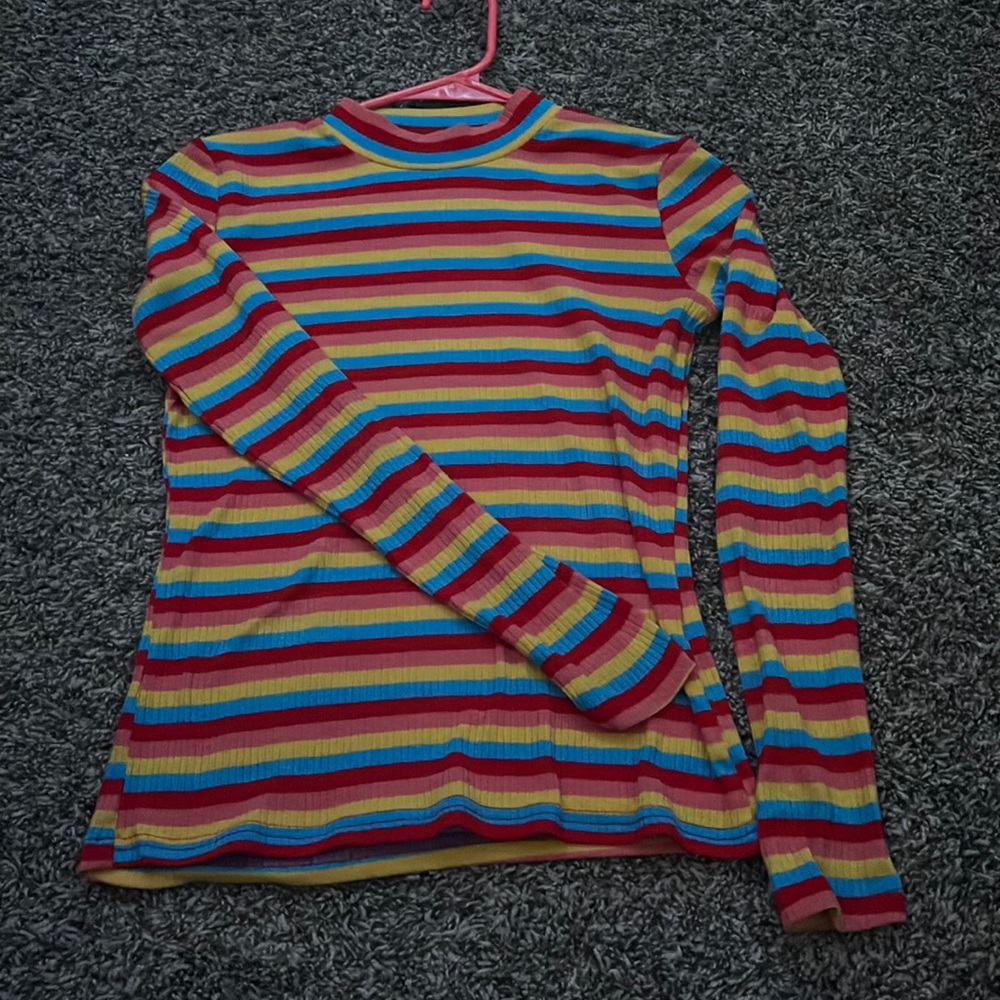 Rainbow striped shirt